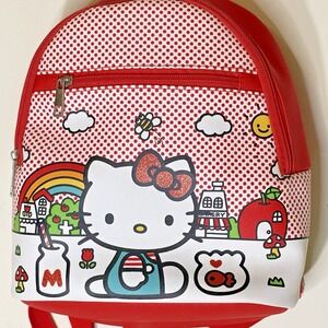 Sanrio‎ Hello Kitty Mini Backpack Ladies Purse 10" Faux Leather Girls